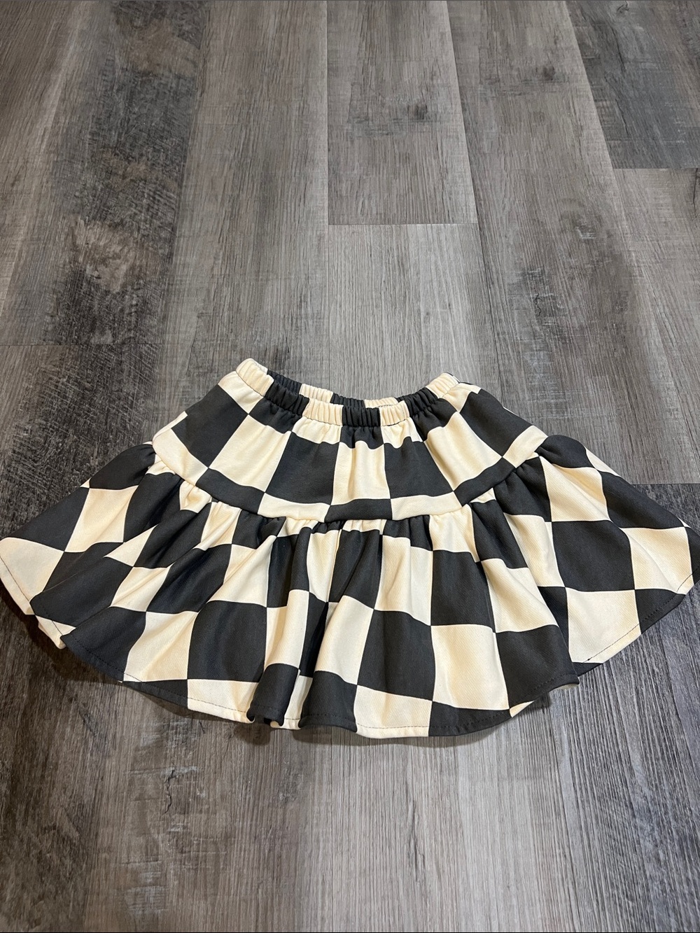 Minimalist Folk Co. checkered skirt size 8Y - Picture 1 of 7